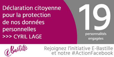 isoc_france's tweet photo. #ActionFacebook @e_bastille 19 personnalités, dont @cyrillage, s'engagent dans une "Déclaration citoyenne pour la protection de nos données personnelles" https://t.co/meGD2KsyaY #RGPD #GDPR #Privacy #DonneesPersonnelles https://t.co/a6SXssp159