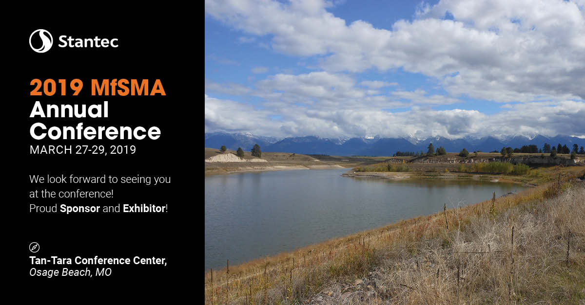 We are excited to be part of the @Missouri_Floods 2019 Conference! Stop by to see my <a href="/Stantec/">Stantec</a> colleagues!