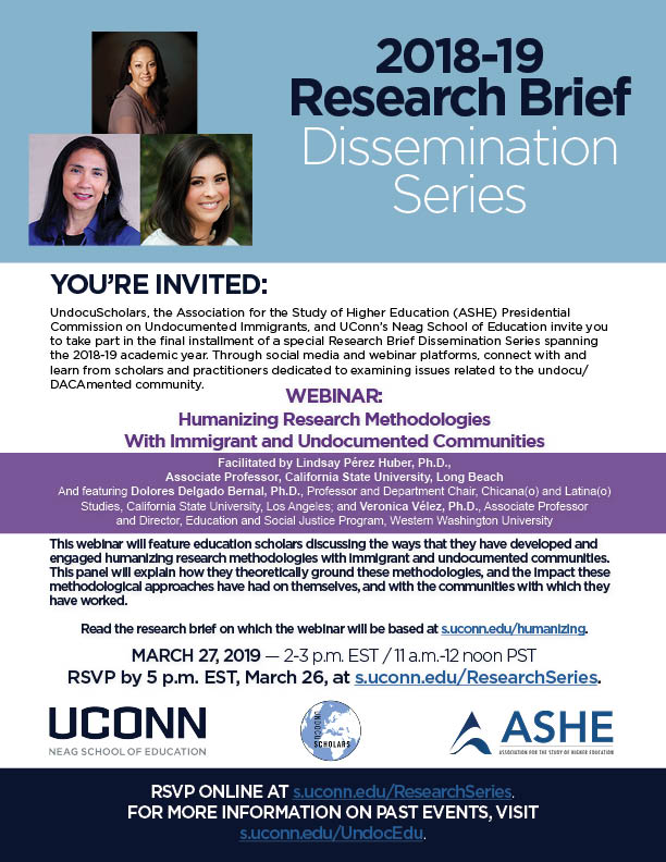 Today is the last day to register for the webinar on Humanizing Research Methodologies with Immigrant and Undocumented Communities! RSVP TODAY before 2pmPST/5pmEST! Link to RSVP: uconn.co1.qualtrics.com/jfe/form/SV_74…