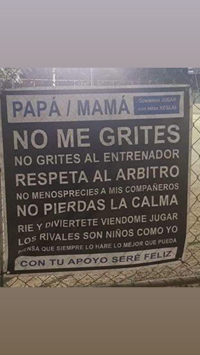 Aprovechando que muchos padres vais ahora a ver a vuestros hijos entrenar y divertirse: