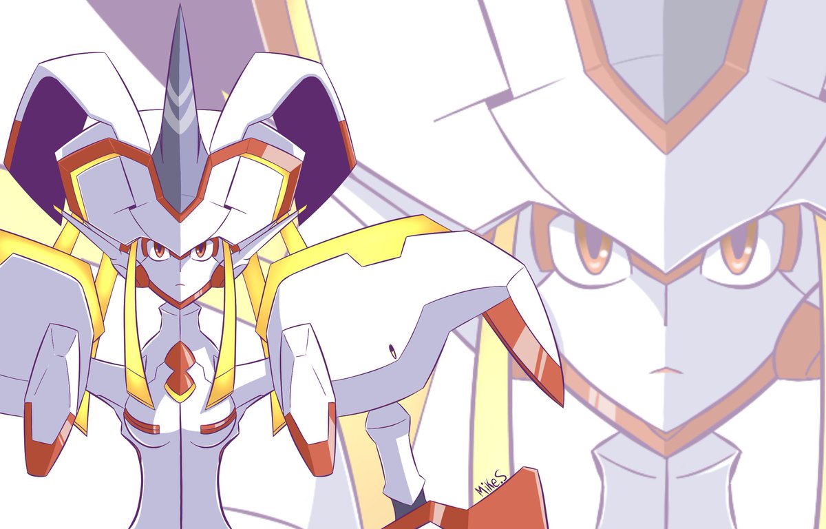Strelizia from Darling in the Franxx! Never got around to finishing the  show but I love the robot designs. Had a lot of fun doing this one.  #DarlinginthefranXX #franxx #anime #manga #studiotrigger #