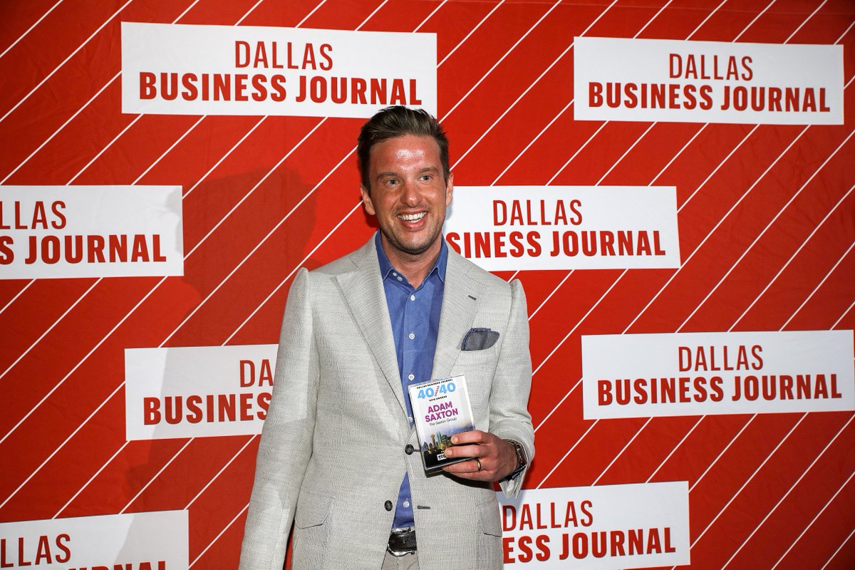 TSGRestaurants's tweet photo. Last week the Dallas Business Journal awarded @adamsaxton 40 Under 40 for his extensive work in relation to expanding opportunities for our people, producing new jobs in the DFW Metroplex and for opening over 30 McAlister's Deli restaurants in the area. #DFWUnder40 #madeofthebest https://t.co/14VICDbmlk