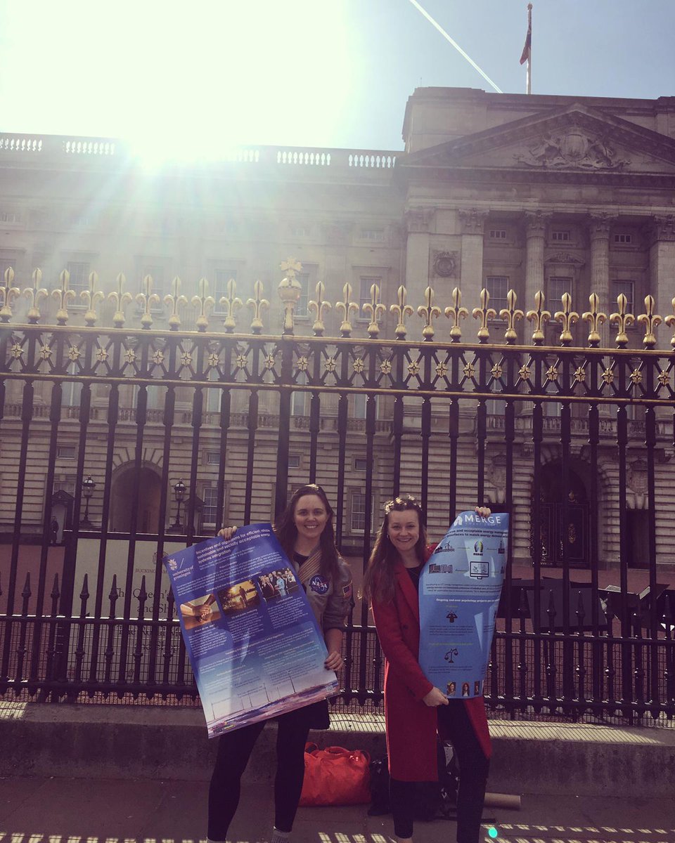 epgroningen's tweet photo. #PhDstudents Nieke Lemmen and Steph Johnson Zawadzki parading #London with their posters from the #ICESI2019 conference! #EnergyTransition #GreenEnergy #RoyalPosters #ScienceGoneRogue https://t.co/zPKkBwkQ4P