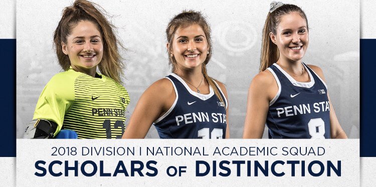 PennStateFH's tweet photo. These three deserve a special shoutout 🎤🔊📢📣 Brie, Leni, and Lisa have been recognized as Scholars of Distinction as they have achieved a cumulative grade-point average of 3.9 or higher through the first semester of the 2018-19 academic year!! Way to go you 3!!! #CanYouFeelIt https://t.co/IEGvz5EUiK