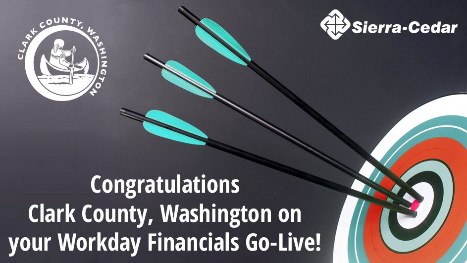 SierraCedar's tweet photo. It was an honor to work with Clark County, WA on its #Workday #Financials implementation! @ClarkCoWA #WhySCI #SCIGoLives https://t.co/3flBslx5l9