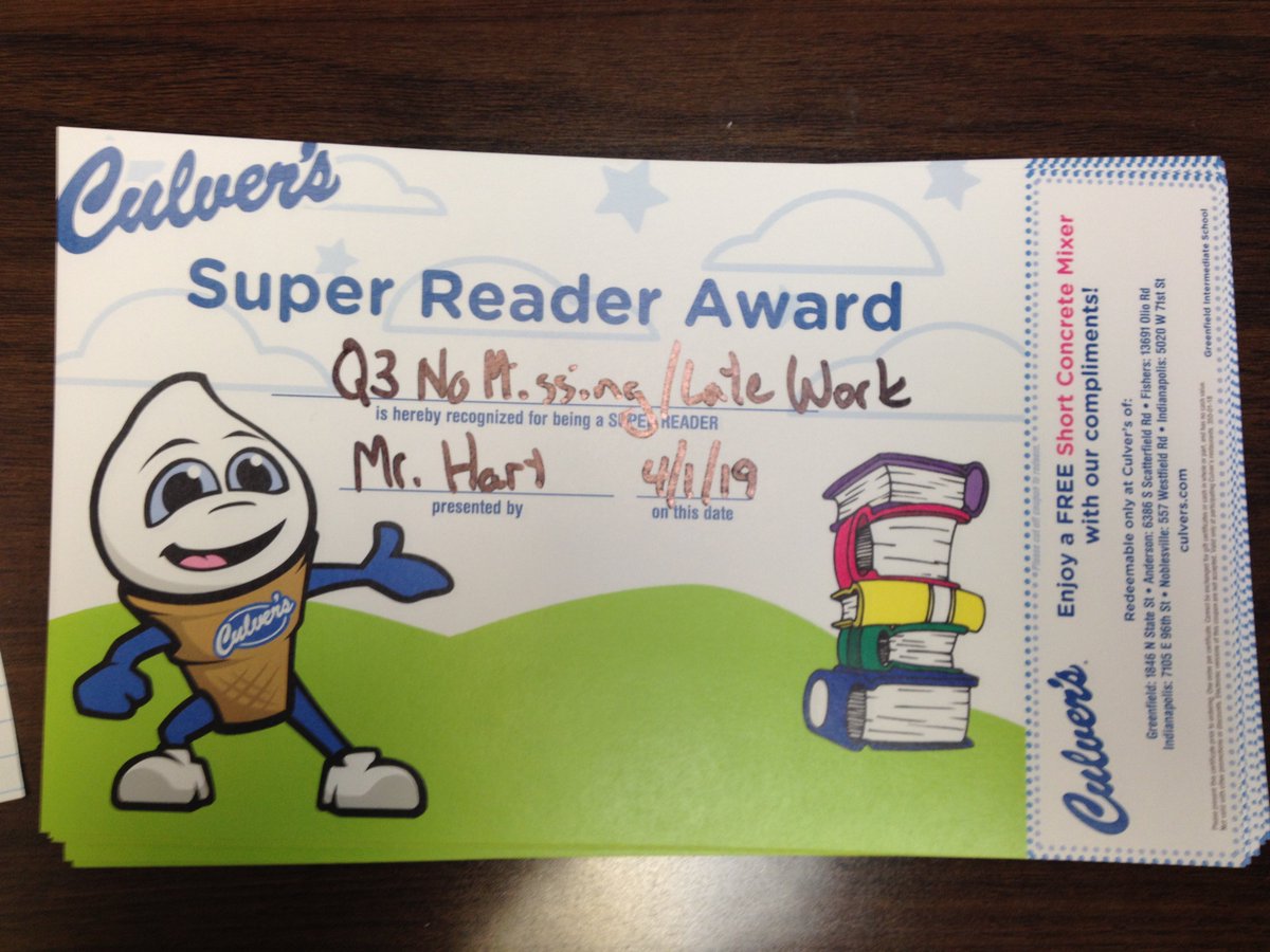 mrhartgis's tweet image. I took 117 grades in the 3rd nine weeks. I had an amazing 19 students turn in every item on time! Enjoy your trip to @Culvers. Year to date, 8 students have turned in all 314 assignments on time. Way to go! #success4GIS #oowttbyy #hargow