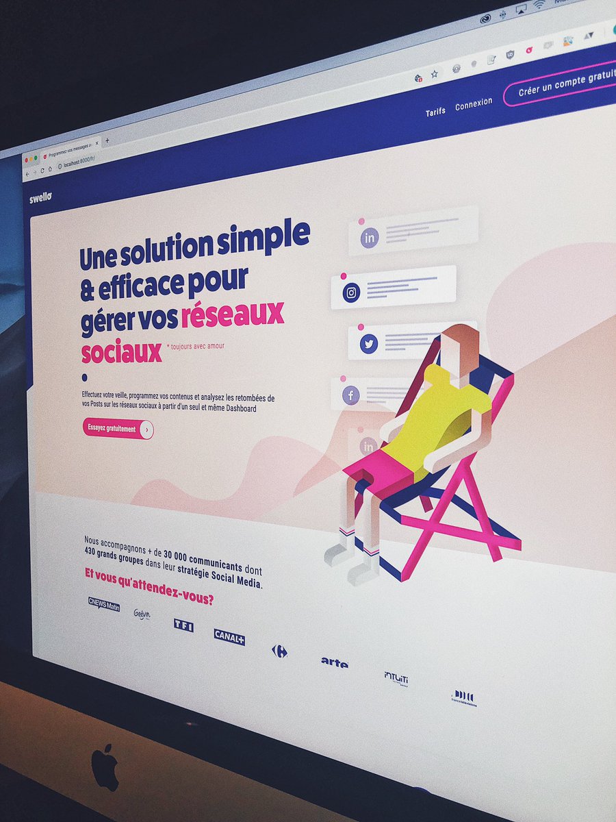 Ceci pourrait être un aperçu de notre prochain site. Ça change. Mais on adore et on a hâte de vous montrer le résultat 🔥🎉