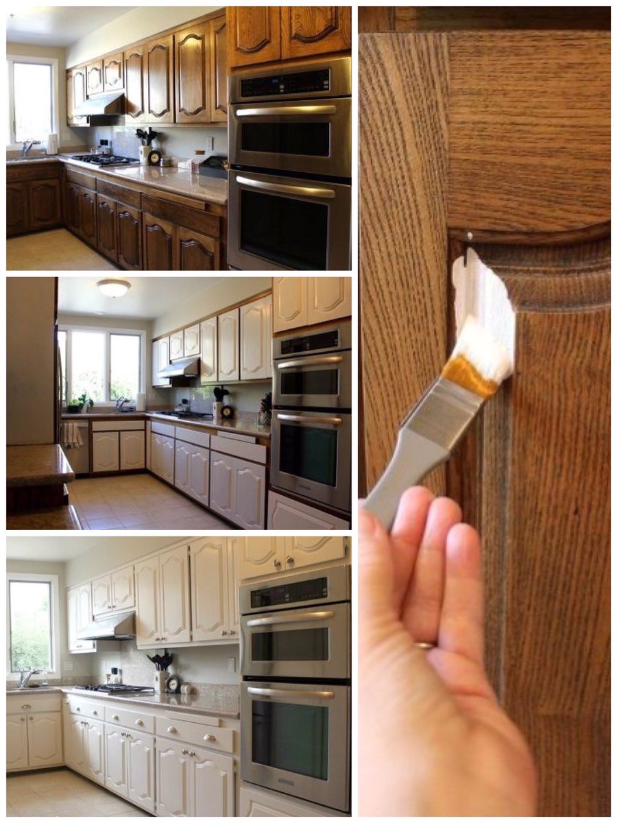 AZRealtorSheryl's tweet photo. Transformation Tuesday!  I love what a coat of paint can do to kitchen cabinets.  This transformation looks great and you can do it yourself.  Follow the steps in the below link.  #RealtorSherylBlack   https://t.co/VVWl3egfQg https://t.co/zcg7MHVpqg