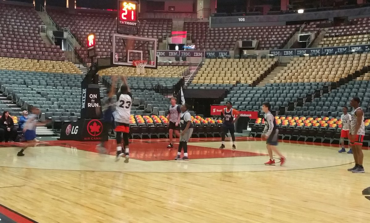 StHerbertDPCDSB's tweet image. A chance of a lifetime for our Intermediate Boys and Girls Basketball teams today as they play on the Toronto Raptors' court. @StHerbertDPCDSB #GoHornets