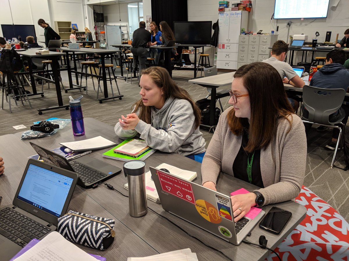 Synnovationlab's tweet photo. In addition to our parents, our amazing teachers are exercising empathy through @schoolretool's #ShadowAStudent challenge: "By seeing school through a student's eyes we identify opportunities to improve the student experience." #Synnovate https://t.co/wx2ulvHyZv