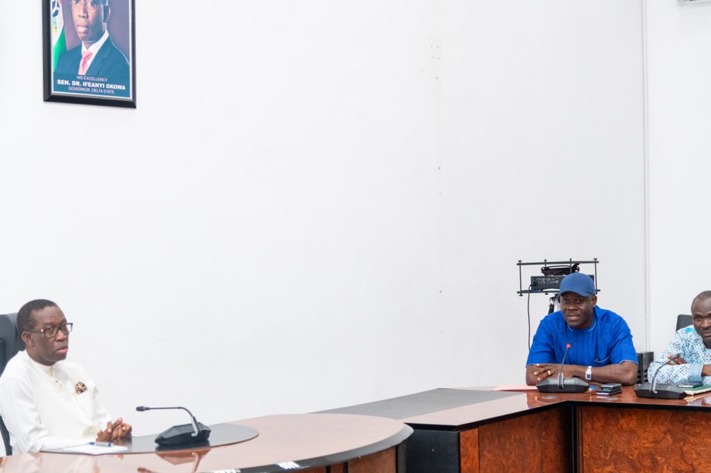 IAOkowa's tweet image. Today, I received officials of Organised Labour Unions led by the Deputy National President of the NLC, Comrade Amechi Asugwuni to a solidarity visit at the @dsgovernment house in Asaba.