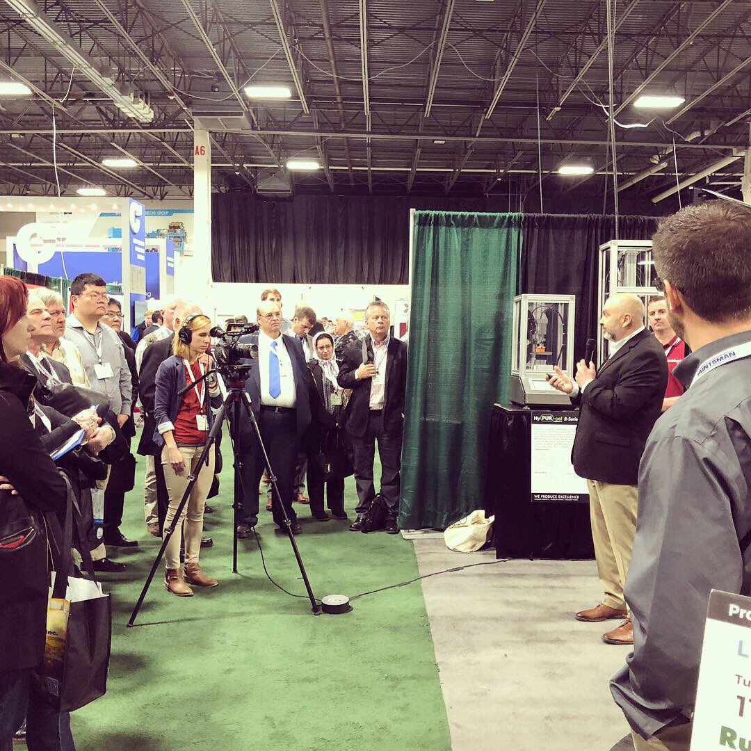 kohlitzmedia's tweet photo. When your job gets you into the @FoamExpo 😃 Special thanks to Alan Coleman for assisting me on the shoot! He has his PhD in physics yet whenever he’s in town visiting, his idea of a good time is helping me on whatever #videoshoot I have #expovideo #videograper #videoproduction https://t.co/w6voLZSaC5