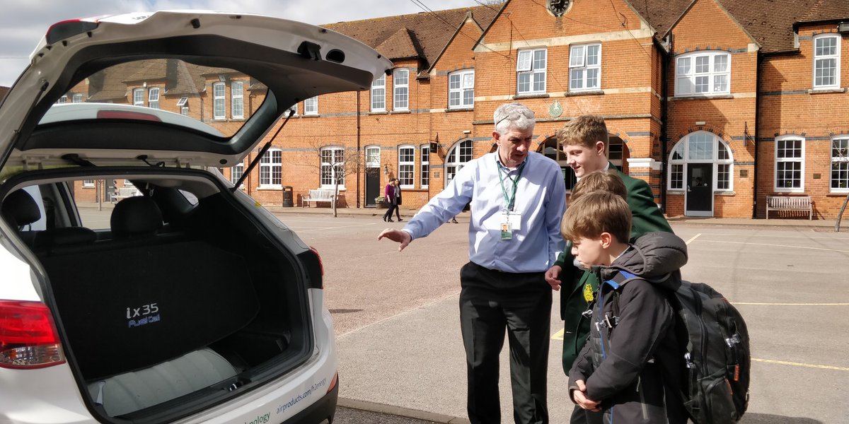 The hydrogen powered car demonstration... part of STEM week...#STEM #innovation #thefutureisgreen <a href="/GordonsSch/">Gordon's School</a>