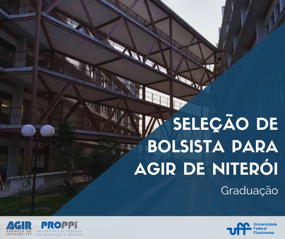 agir_uff's tweet photo. É aluno de graduação da UFF em Niterói, cursa a partir do 5º período e quer aprender sobre políticas de inovação na universidade? 😀Então vem saber mais sobre nossa seleção de novos bolsistas para a equipe da AGIR de Niterói. Confira o edital: https://t.co/C8QE97Gv0Q https://t.co/DHNi0qaY1a