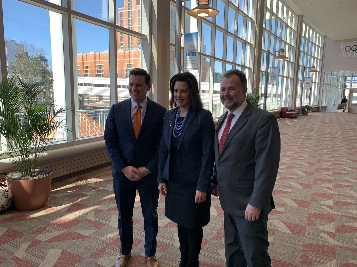 MIcounties's tweet photo. We thank @GovWhitmer for giving so much of her time to speak with county leaders today. We are all working together for a better Michigan #maclc2019 @SteveCurrie3 @KenBorton https://t.co/hGySPSj3Rb