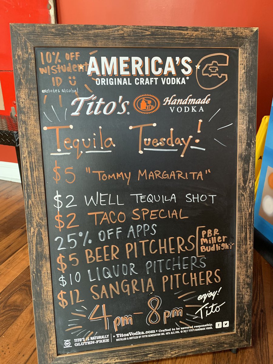 chazitos's tweet photo. its 𝓽𝓮𝓺𝓾𝓲𝓵𝓪 𝓽𝓾𝓮𝓼𝓭𝓪𝔂 amigos! come and see what Chazitos happy hour is all about, 4pm - 8pm ! https://t.co/qX2cxgZQBw