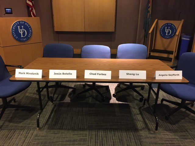 The 2019 P&amp;T panel on the promotion and tenure process begins at 3:00. Join us in the Class of 1941 Lecture Room at the Morris Library to hear first-hand advice from this excellent panel of your colleagues (who are actually now sitting here ready to answer your questions)!