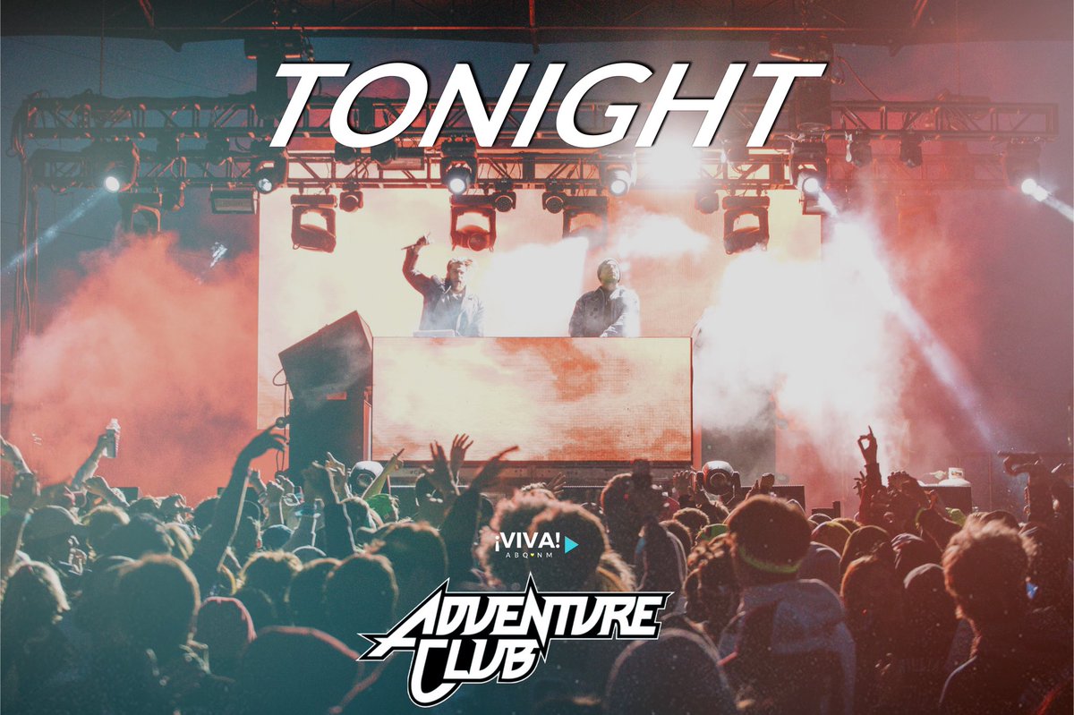 VIVA ABQ/NM ๐ฝ (@vivaabq) on Twitter photo โ ๏ธ LOW TICKET ALERT โ ๏ธ
Tonight <a href="/AdventureDub/">Adventure Club</a> brings their #DeathOrGlory to <a href="/ElReyTheater/">The El Rey Theater</a> with support by <a href="/dirtmonkeymusic/">DIRT MONKEY</a>, <a href="/tynanofficial/">TYNAN</a>, & <a href="/itswilliamblack/">William Black</a>! Limited tickets remain! Grab yours here at vivaabq.com
#albuquerque #abqtodo โ ๏ธ LOW TICKET ALERT โ ๏ธ
Tonight <a href="/AdventureDub/">Adventure Club</a> brings their #DeathOrGlory to <a href="/ElReyTheater/">The El Rey Theater</a> with support by <a href="/dirtmonkeymusic/">DIRT MONKEY</a>, <a href="/tynanofficial/">TYNAN</a>, & <a href="/itswilliamblack/">William Black</a>! Limited tickets remain! Grab yours here at vivaabq.com
#albuquerque #abqtodo