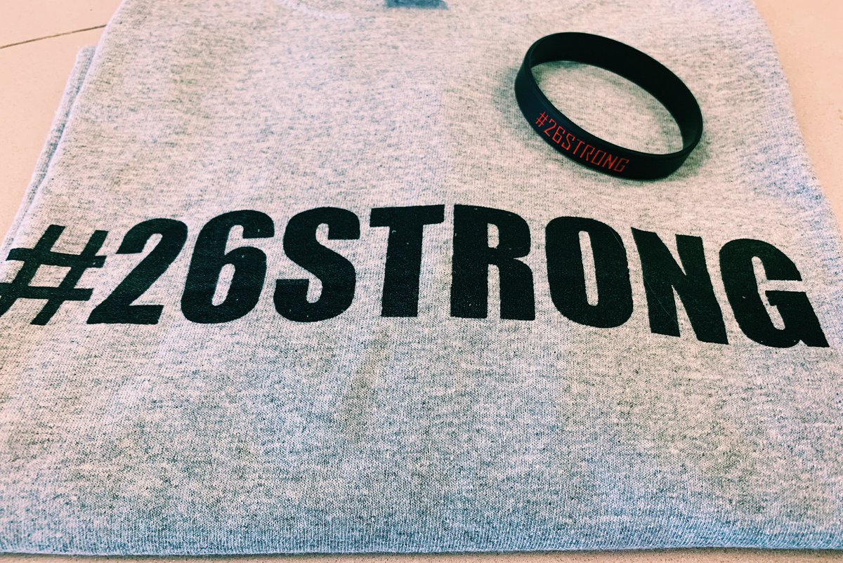 PHSstudentbody's tweet image. A WEEK TO BE SINCERE❗️❗️
T-shirts $10 in the commons during lunch

More bracelets available for donations in the commons during lunch the rest of the week too!  

Wear your best fit tomorrow❗️❗️
Wear #26strong t-shirts on Thursday