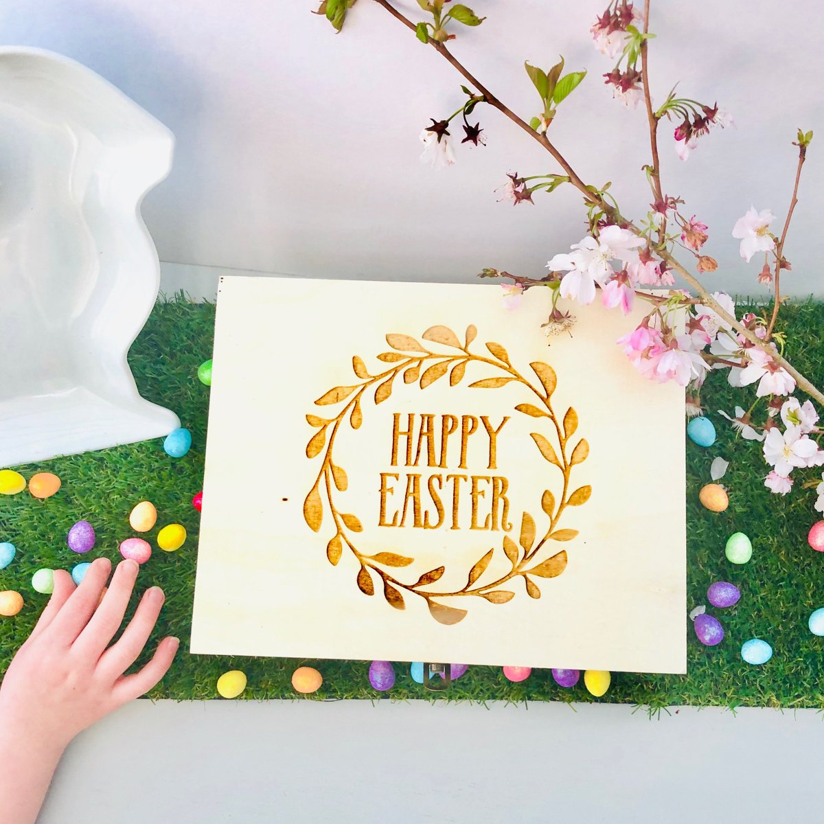 VelvetCakery's tweet photo. Excited to share the latest addition to my #etsy shop: Personalised Easter Brownie Box | Easter Hamper Wooden Box | Easter children's gift | Easter egg box | Easter Egg hunt | Easter party box https://t.co/5bzXJx9ipx #furniture #storage #easter #wood #eastergift #east https://t.co/RfUPJdFCbM