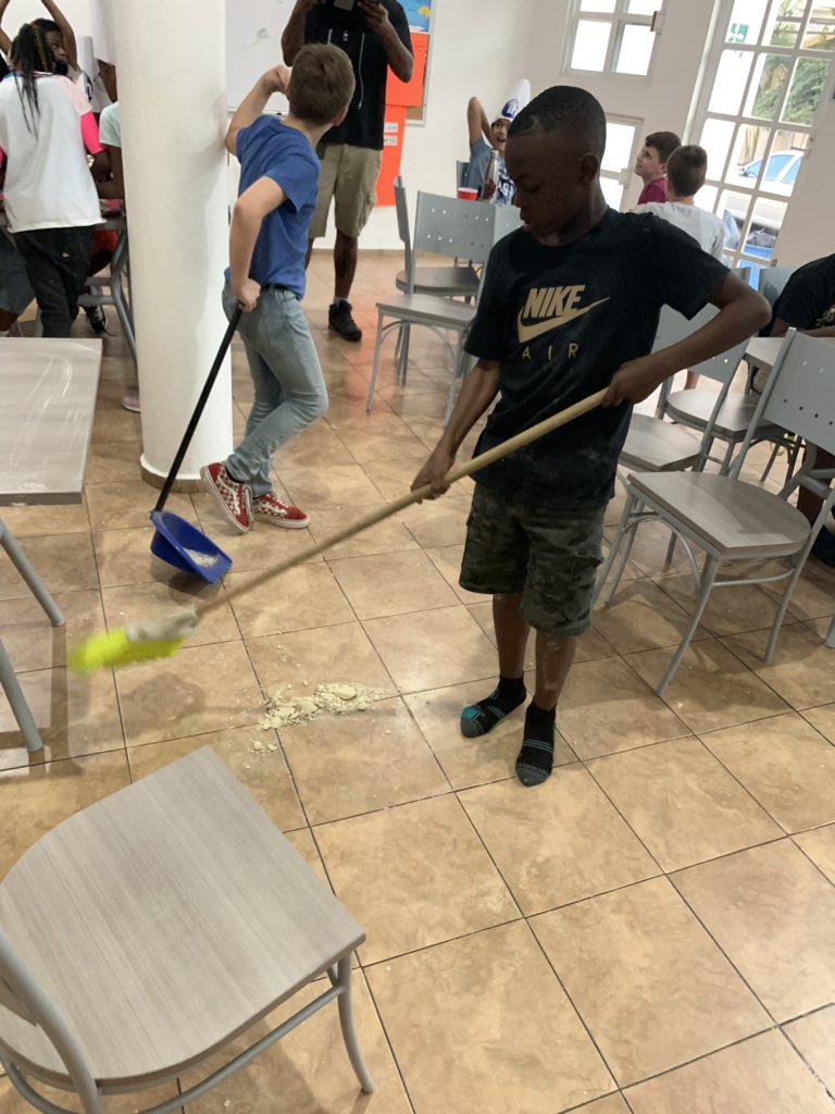 Cleaning up after cooking tonight’s dinner!!!