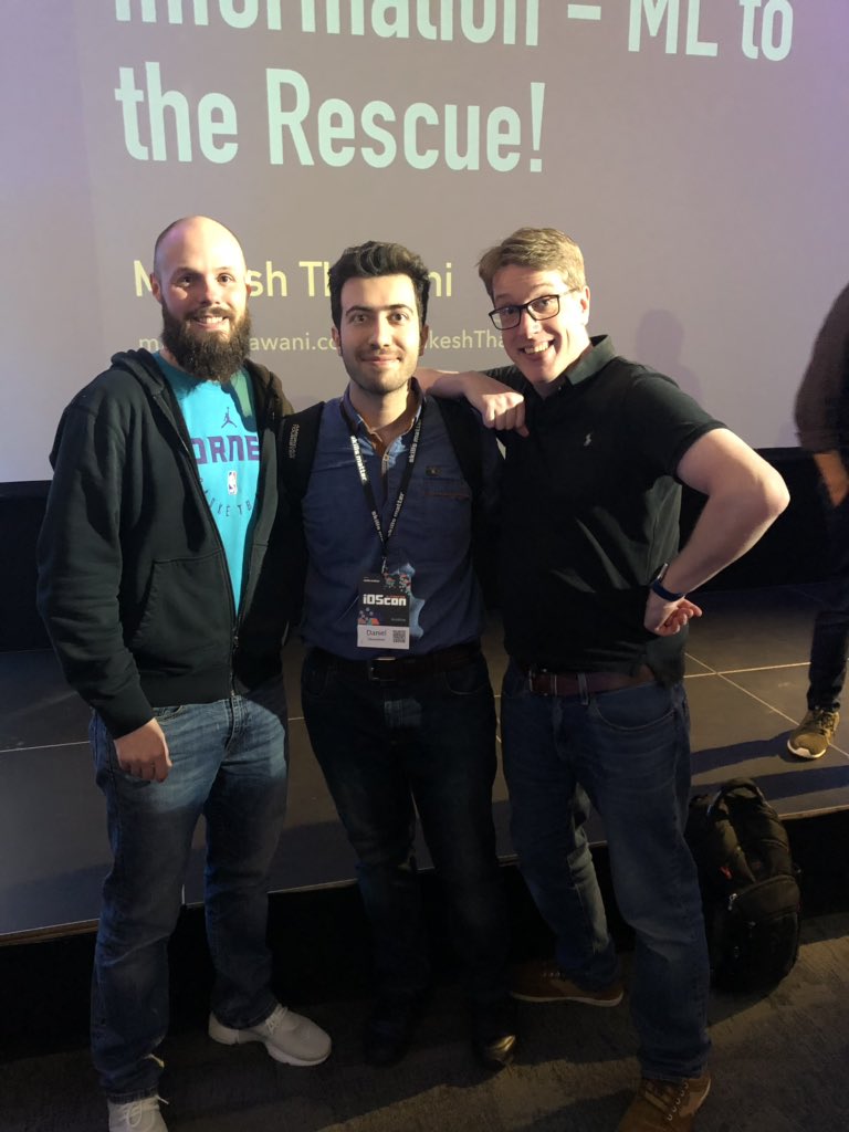 novinfard's tweet photo. Such a joy to meet @twostraws and 
@seanallen_dev in #iOSCon London https://t.co/wOH8vdnftV