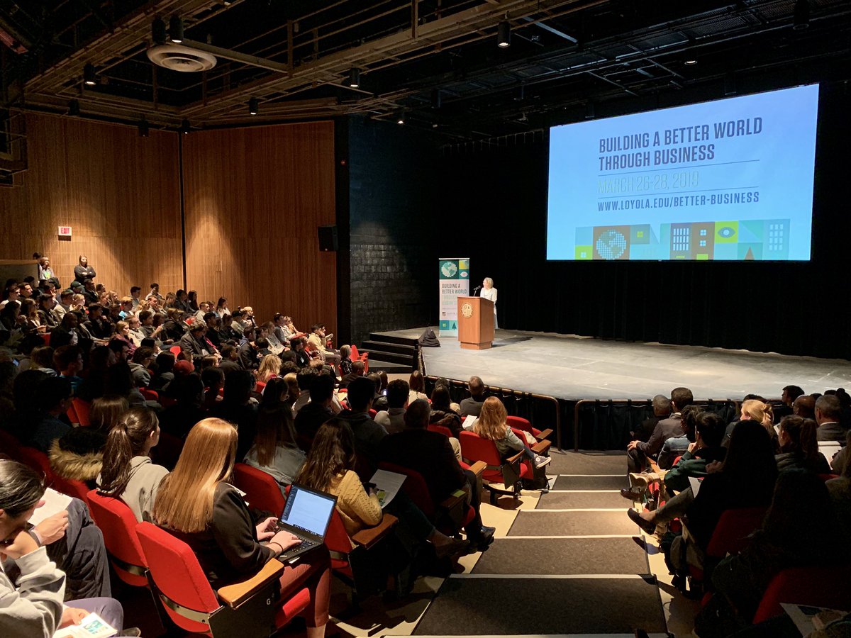 LoyolaSellinger's tweet photo. Our #BBWTB keynote event is underway in McManus Theater! https://t.co/9cYliFcZoj