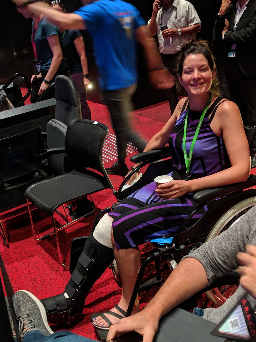 RedfernRex's tweet image. Even broken bones can't keep Canadians away from #SMACC #tibfib #Launceston