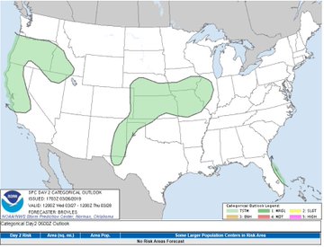 NWS Storm Prediction Center Day 2 Categorical Outlook