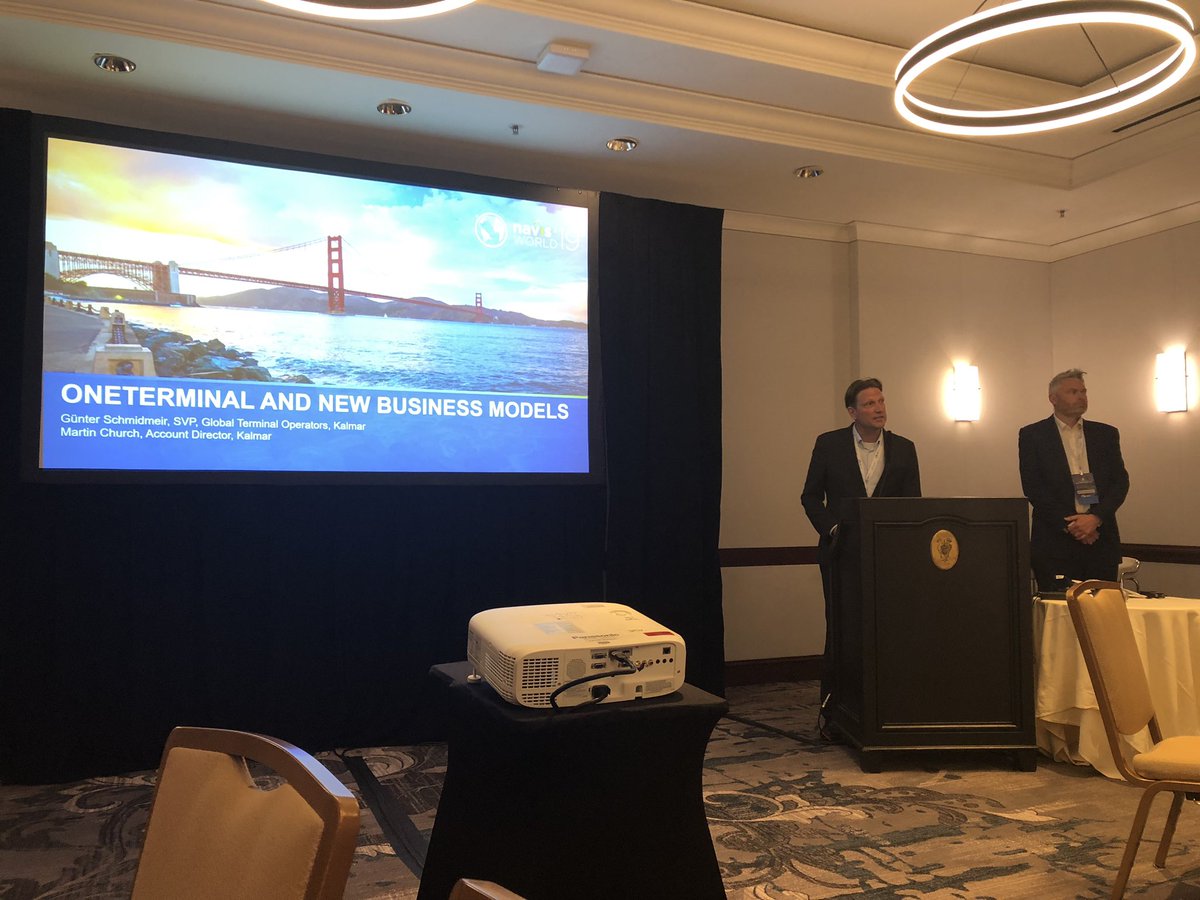 MaijaEklof's tweet image. #OneTerminal from @Kalmarglobal and @naviscargo gives the #terminals an opportunity to use standard practice and product in return for guaranteed performance in operations. #NW2019 #standardisation #automation