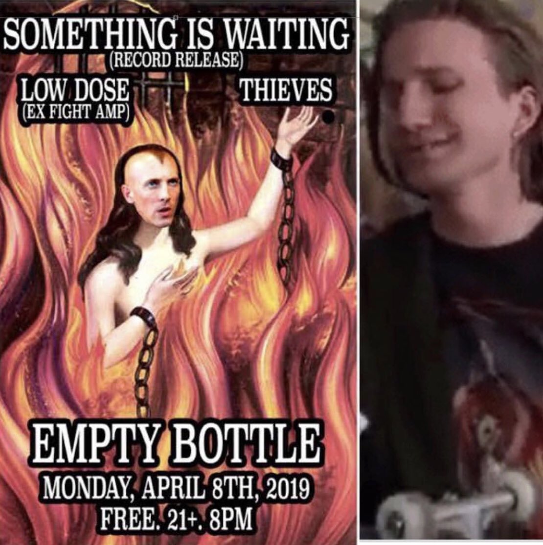 Our next show is Monday April 8th at <a href="/theemptybottle/">The Empty Bottle</a> for Something is Waiting's record release. IT IS FREE!