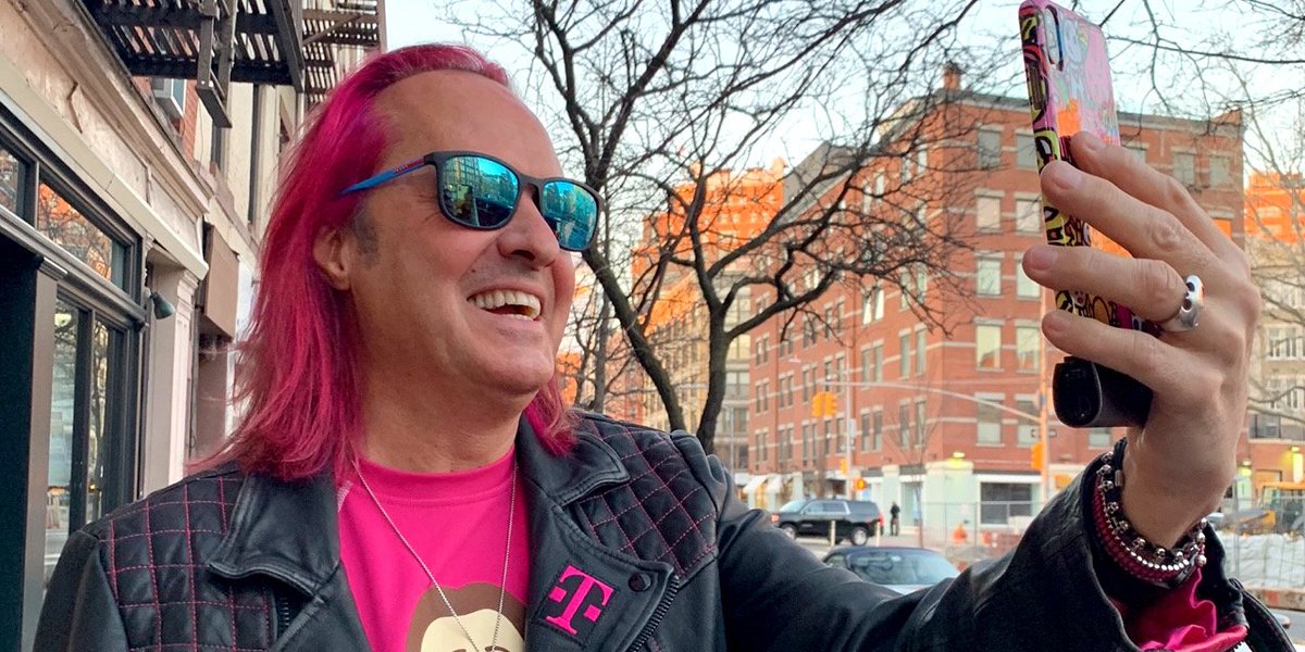 JohnLegere's tweet image. I head to @DanaFarber tomorrow to deliver the big magenta check with my magenta hair! Stay tuned to find out just how much we raised together!