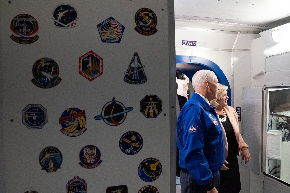 VP45's tweet photo. Great to visit with outstanding students today from across the country at @RocketCenterUSA’s @SpaceCampUSA! Met with some of the best &amp; brightest young minds &amp; future leaders who will take space exploration to new heights! https://t.co/vdyilpwf8t