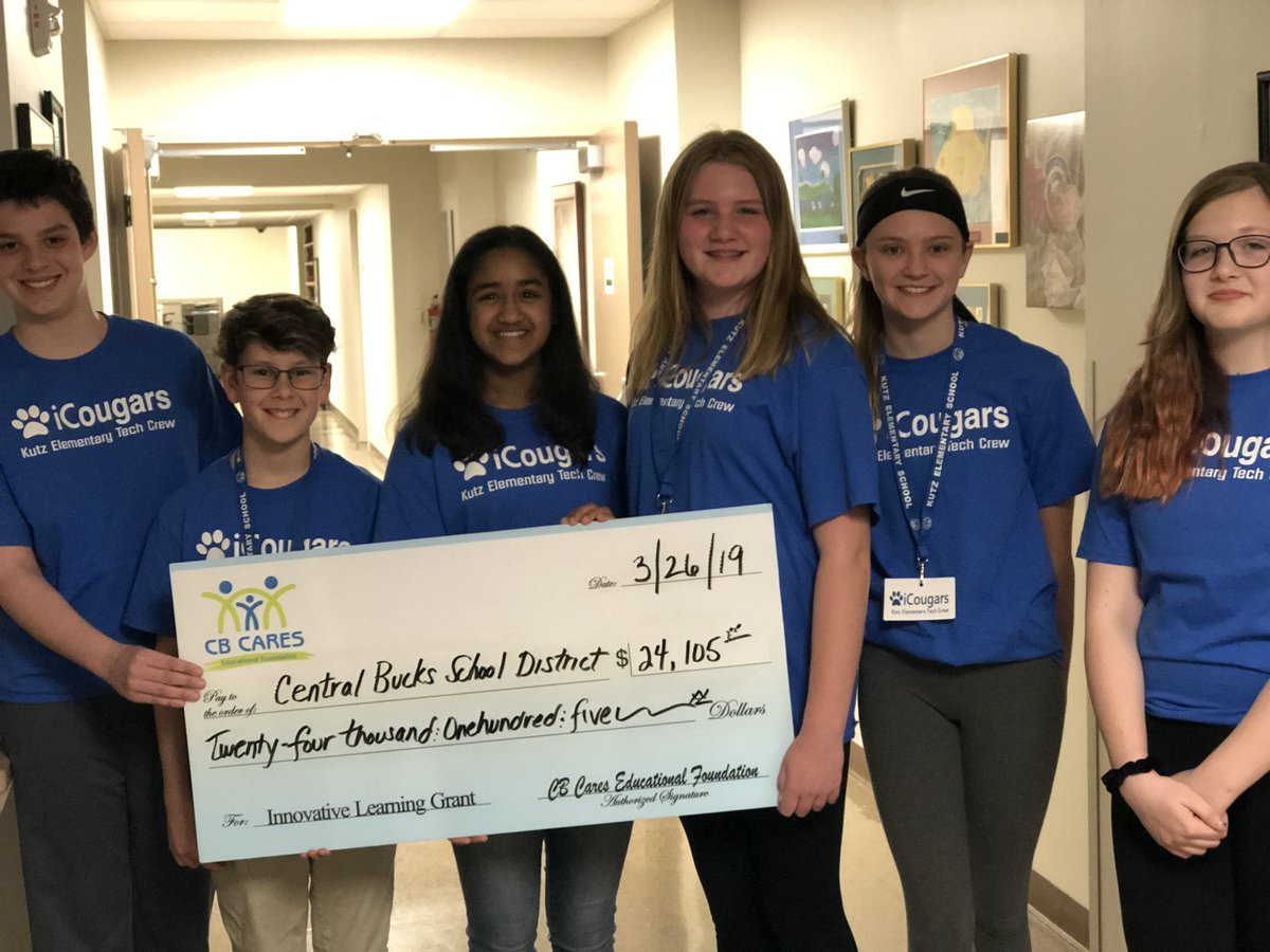 Rockin’ our new uniforms at the <a href="/CBSDSchools/">Central Bucks SD</a> School Board meeting - and so grateful to <a href="/CBCaresEF/">CBCaresEF</a> for their grant to purchase iPad compatible lapel microphones! Our Restart or Shut It Down music video coming soon... 🐾🎬🎤