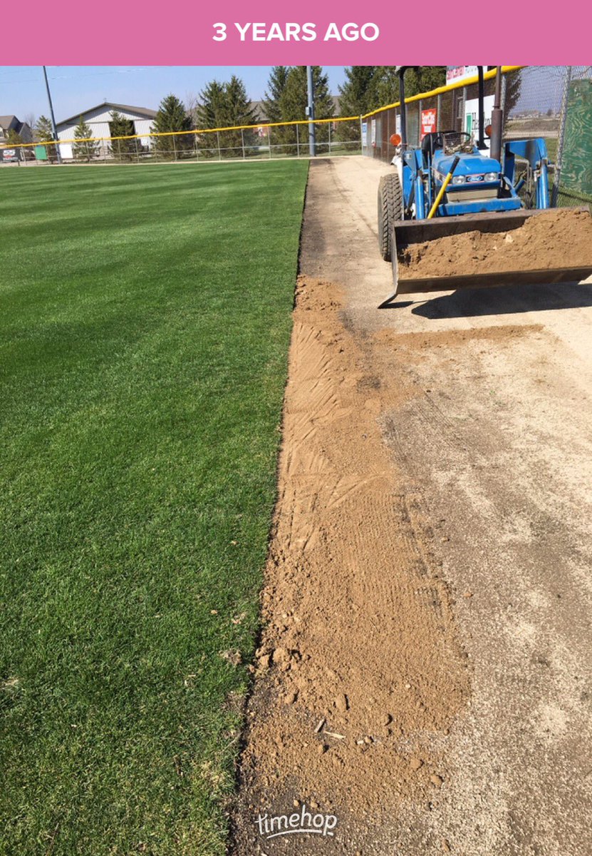 AndyOmmen1's tweet photo. “Can you provide me a calendar schedule of when you’ll do field work to get fields ready to play?”  My answer, “As soon as Mother Nature provides me hers.”  #stayonyourtoes #everydaydifferent #everyyeardifferent https://t.co/19ED91VUct