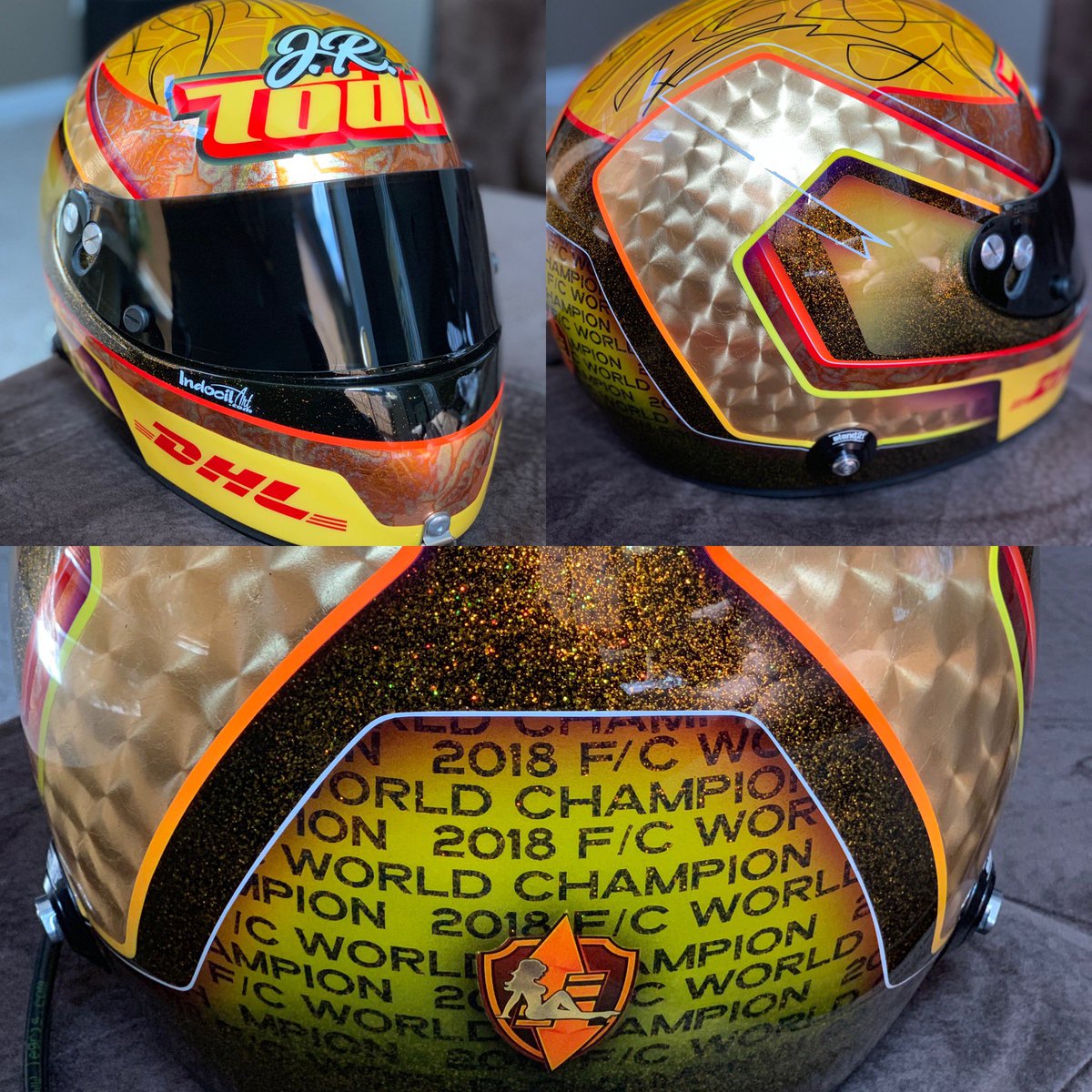 J.R. Todd (@jrtodd373) on Twitter photo Finally got my new <a href="/Stand21NA/">Stand 21 NA</a> helmet and <a href="/IndocilArt/">IndocilArt</a> killed it! Pictures donāt do it any justice, tons of gold and metal flake Finally got my new <a href="/Stand21NA/">Stand 21 NA</a> helmet and <a href="/IndocilArt/">IndocilArt</a> killed it! Pictures donāt do it any justice, tons of gold and metal flake