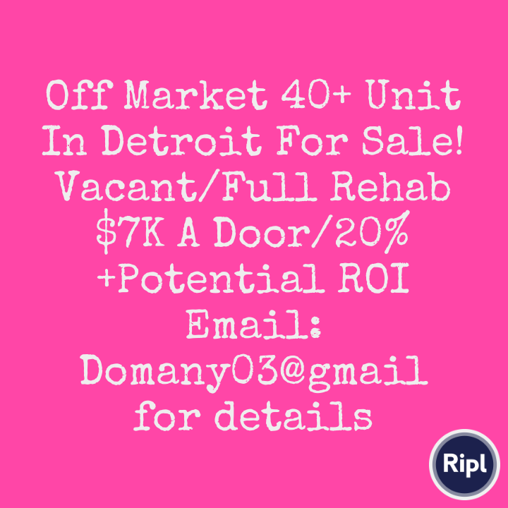 BottomLineInv's tweet photo. #offmarketapartmentforsale #michiganoffmarketproperties #apartmentbuyers #apartmentsforsale #realestateinvestors #michiganrealtors #sellingassignableinterest #FSBO #offmarketdeals via https://t.co/IR6BKuRwt5 https://t.co/BzBOBqpBj5