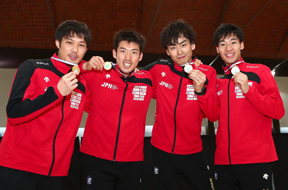 フェンシングの男子エペの団体優勝🎊🎊

本当すごい！男子エペは体格が大きく影響し厳しいという前評判もあったが選手たちは大きく覆してくれた！！

ランキングは元々13位だったそうだが10位に上がったそう。ただ、今回の団体優勝を見ると3位、5位、6位の国を倒しての優勝。10以上の力はあると思う。