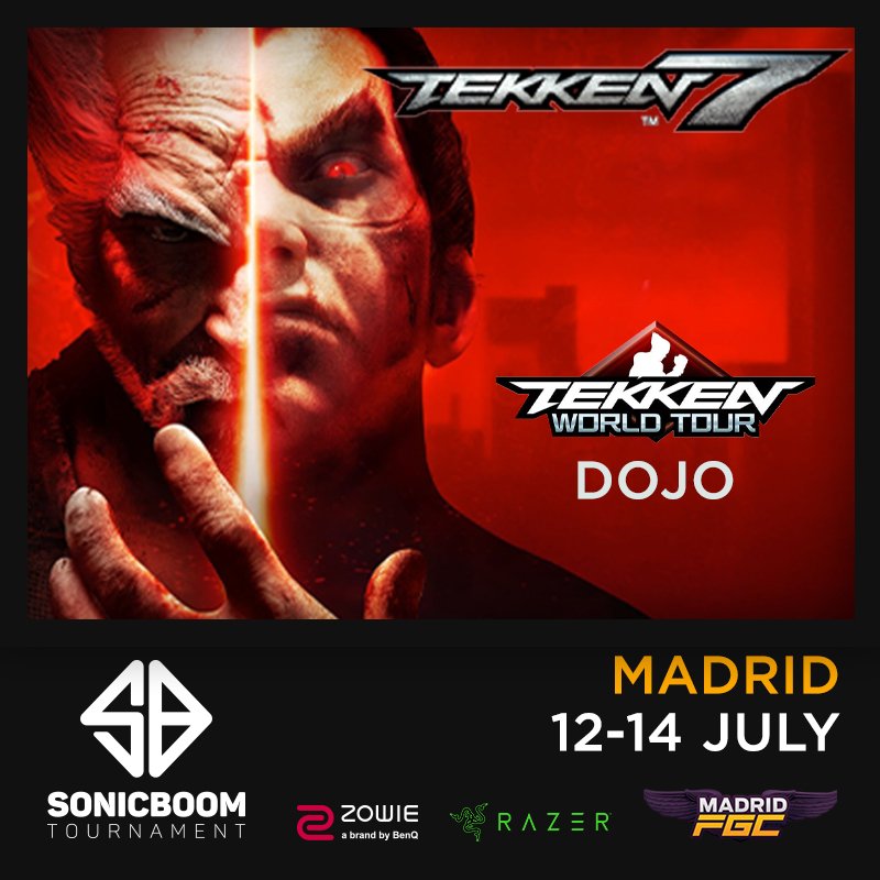 MadridFGC's tweet image. Compete in the King of Iron Fist Tournament in the professional circuit Tekken World Tour!

You can register here: smash.gg/sonicboomvi     

If you want to know more details about the event, visit our website: sonicboomfg.com/indexeng.php