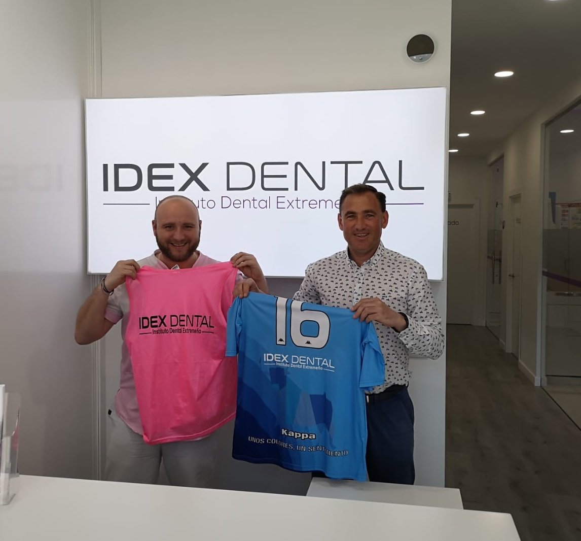Nuevo patrocinador del <a href="/CDCORIA/">Club Deportivo Coria</a> !! Idex Dental se une a la familia celeste!! #ContamosContigo