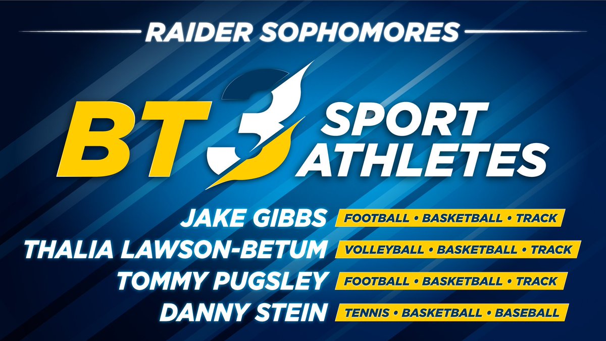 BTraiders's tweet photo. We want to recognize our BT Raider 3-sport athletes for the 2018-19 school year! The following students participated in three @nsaahome sponsored sports.
 
#WeareBT @BrownellTalbot https://t.co/fS5JtslVdn