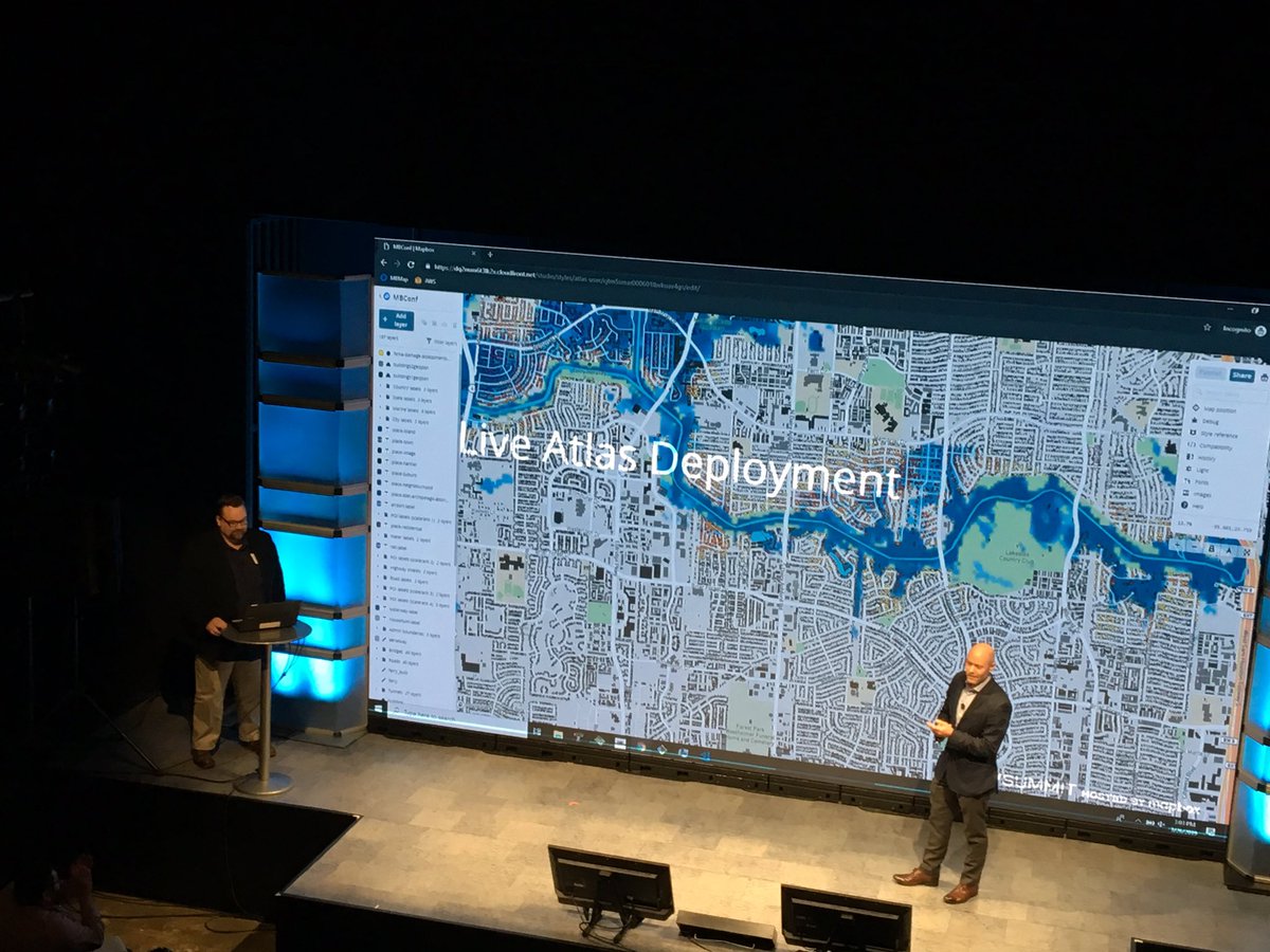 Marena_B's tweet photo. So many awesome, impactful maps at #GovSummitDC today! Some favs: folks using location tech for flood prediction and response, water body monitoring, and imagery analysis https://t.co/BPU2Z8GDjg