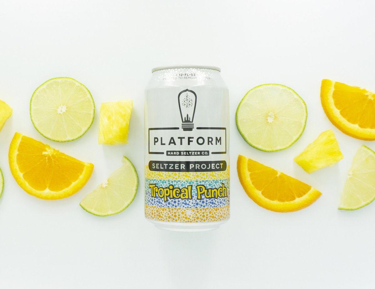 PlatformBeerco's tweet photo. Tropical Punch Seltzer Project, coming at ya.
110 calories, 4 carbs, and 5% ABV. Grab our two new seltzer project flavors early this Friday, 3/29 in our CLE, CBUS, and LOCOBA tasting rooms, before they hit the market.
#projectseltzer #platformseltzer #platforminnovates https://t.co/6GaNOFZDll