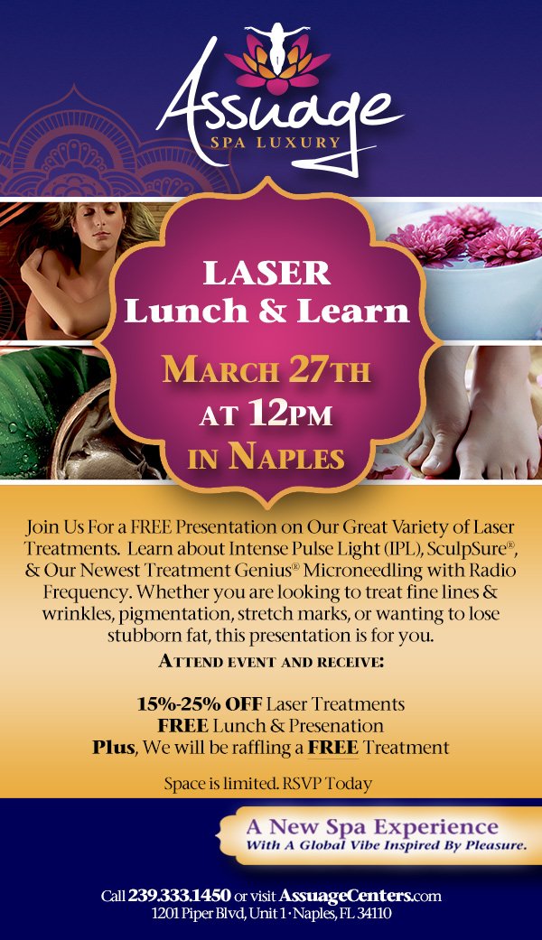 DrSPrendiville's tweet photo. Tomorrow Dr. Prendiville discusses the benefits of #Laser Technology to reveal younger, better looking skin all over, not just the face and neck! Call 239-333-1450 to RSVP We have the only #Lutronic #Genius Laser in #SWFL 😃 #SWFLFacialExpert #naples #estero #bonitasprings https://t.co/ySIib4Xylz