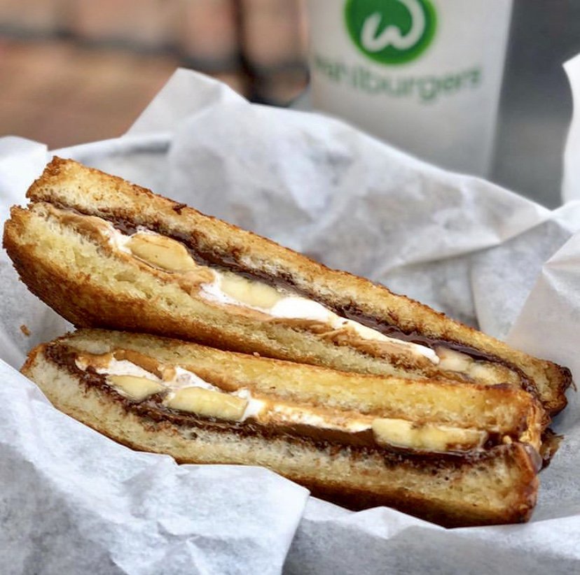 Wahlburgers's tweet photo. You know you don’t want to skip dessert...#Fluffanutta https://t.co/BNmcRpRygd