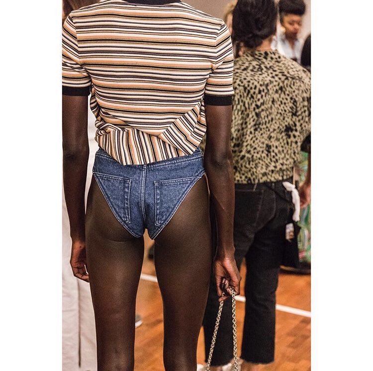 DopeLifeOfTot's tweet photo. To what occasion can you actually wear denim panties??? https://t.co/Qb0u0Bn7ai
