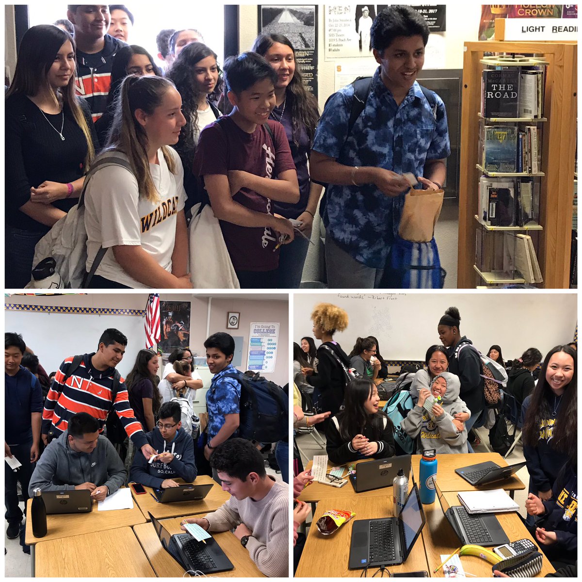 Freshmen Doctors Academy students stopped by to wish DA Juniors good luck on the SAT tomorrow. #family
<a href="/SunnysideDA/">SunnysideDoctorsAcademy</a>