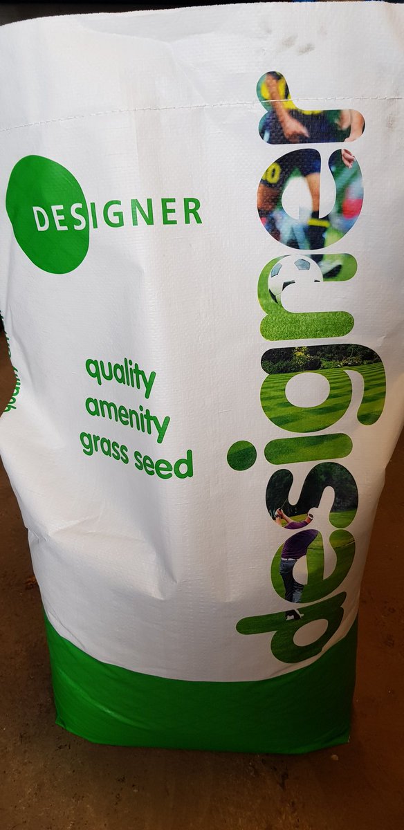 Sportspitchnw's tweet photo. Seed delivered ready to drill into 2 football pitches tomorrow. @MM_Seed headstart coated seed drilled in with our overseeder giving quality germination. https://t.co/1B8nrvdO19
