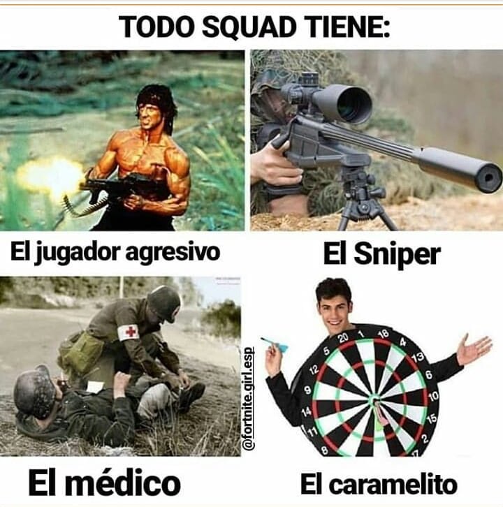 EscalettS's tweet photo. En pubg... @yordicubano cual eres tu? Menos el sniper, jugador agresivo y el médico? https://t.co/UkaXJQ8gS4