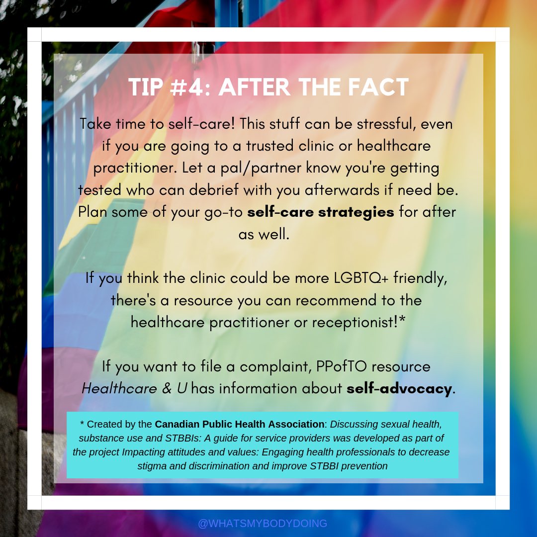 My LGBTQ+ STI TESTING guide is out! 🙌🌈🌈🌈 Tag your fave LGBTQ+ or influencer!
